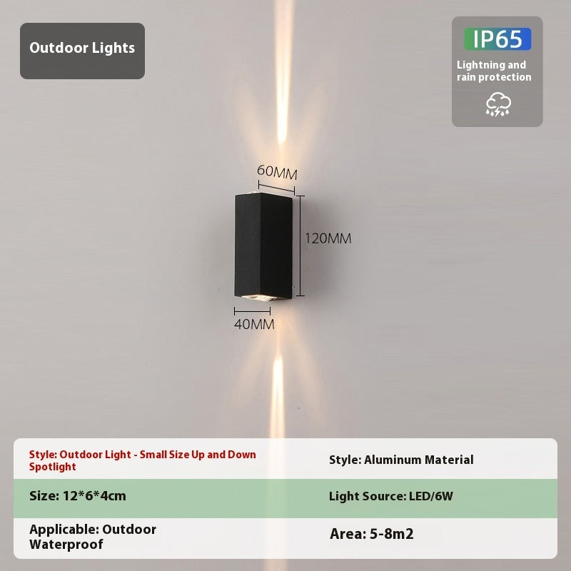 Modern Simple Outdoor Waterproof Led Wall Lamp
